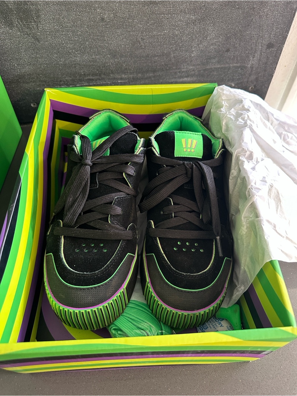 MSCHF’s Gobstomper Sour- Green Box Edition Men’s 9